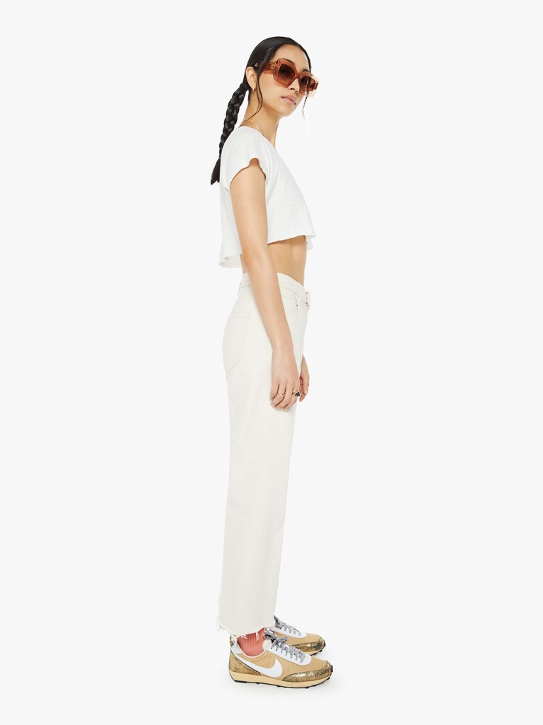 Mother the mid rise maven ankle fray
