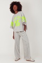 Turquoise jog NY fluo jaune