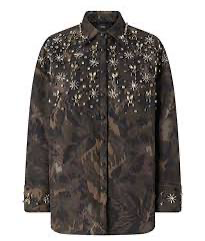 [107916-A3LY] Pinko Barengo overshirt camouflage