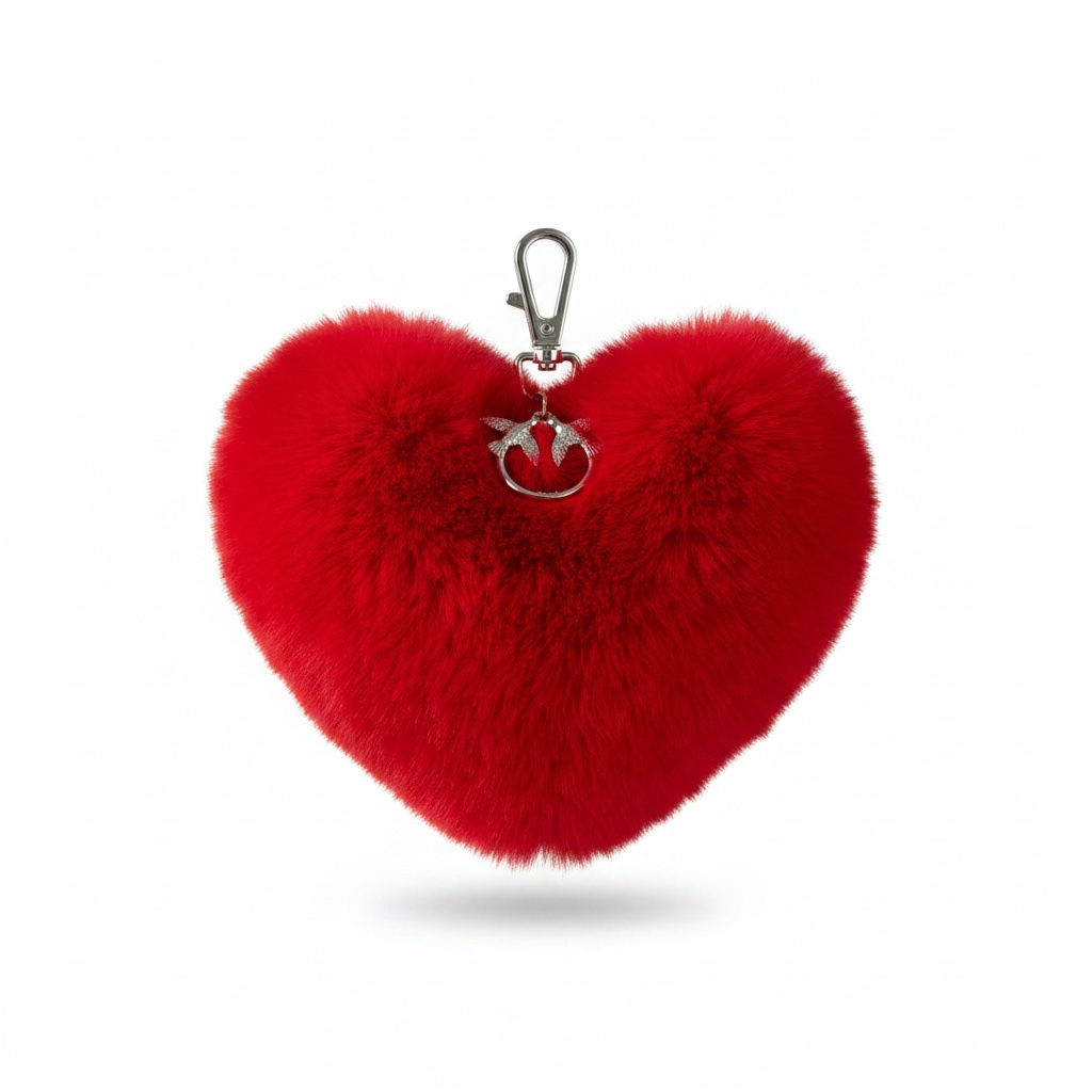Pinko heart charm big