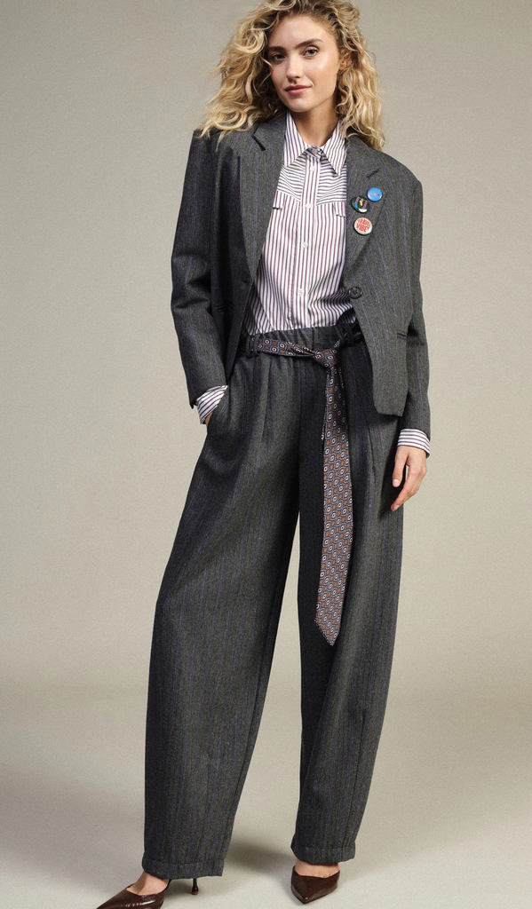 Dixie pants stripes blue