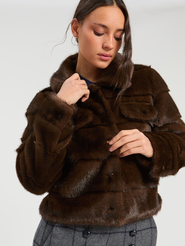 Vilagallo chaqueta fur vaquera