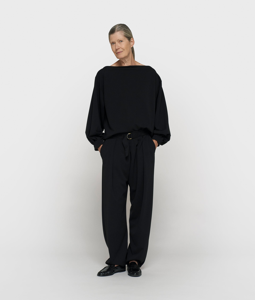 10 Days belted pants black