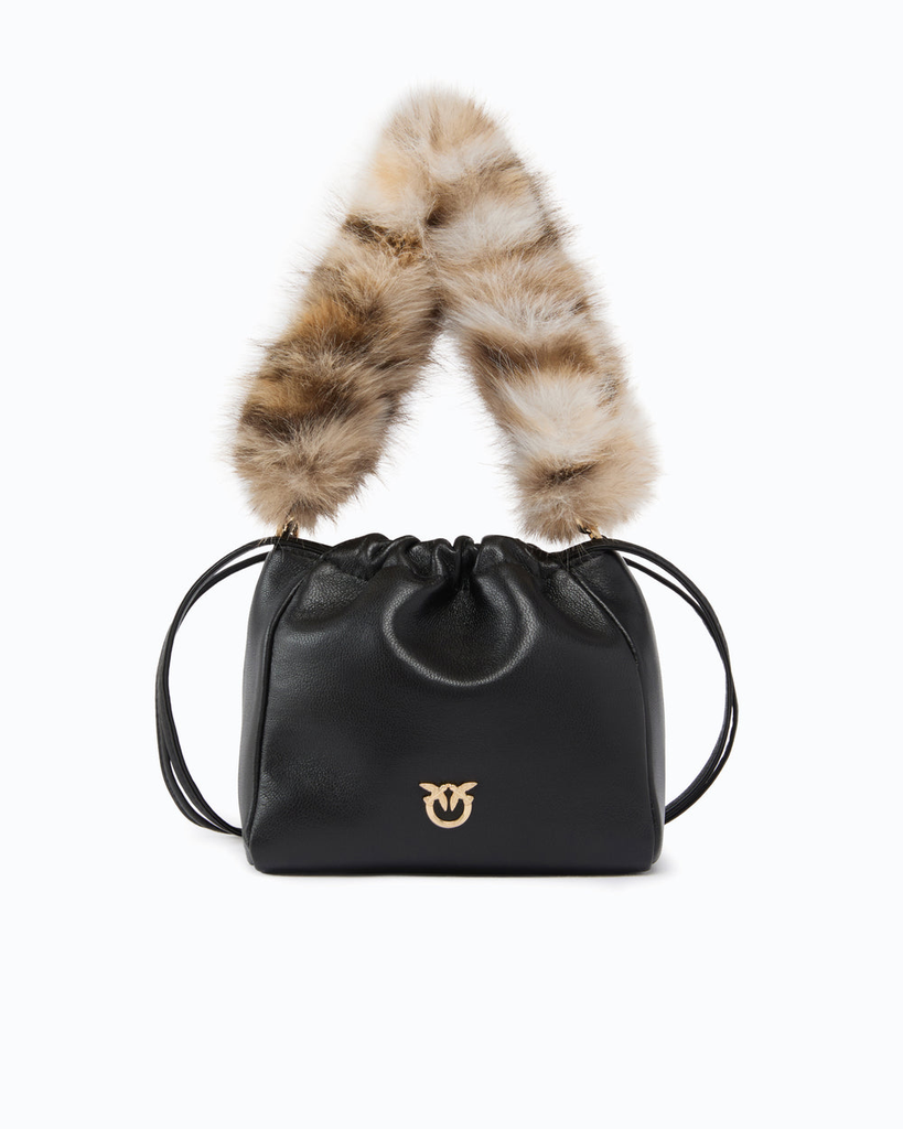 Pinko sac seau à double bandoulière black