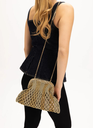 Nadia Dafri Rahime clutch gold
