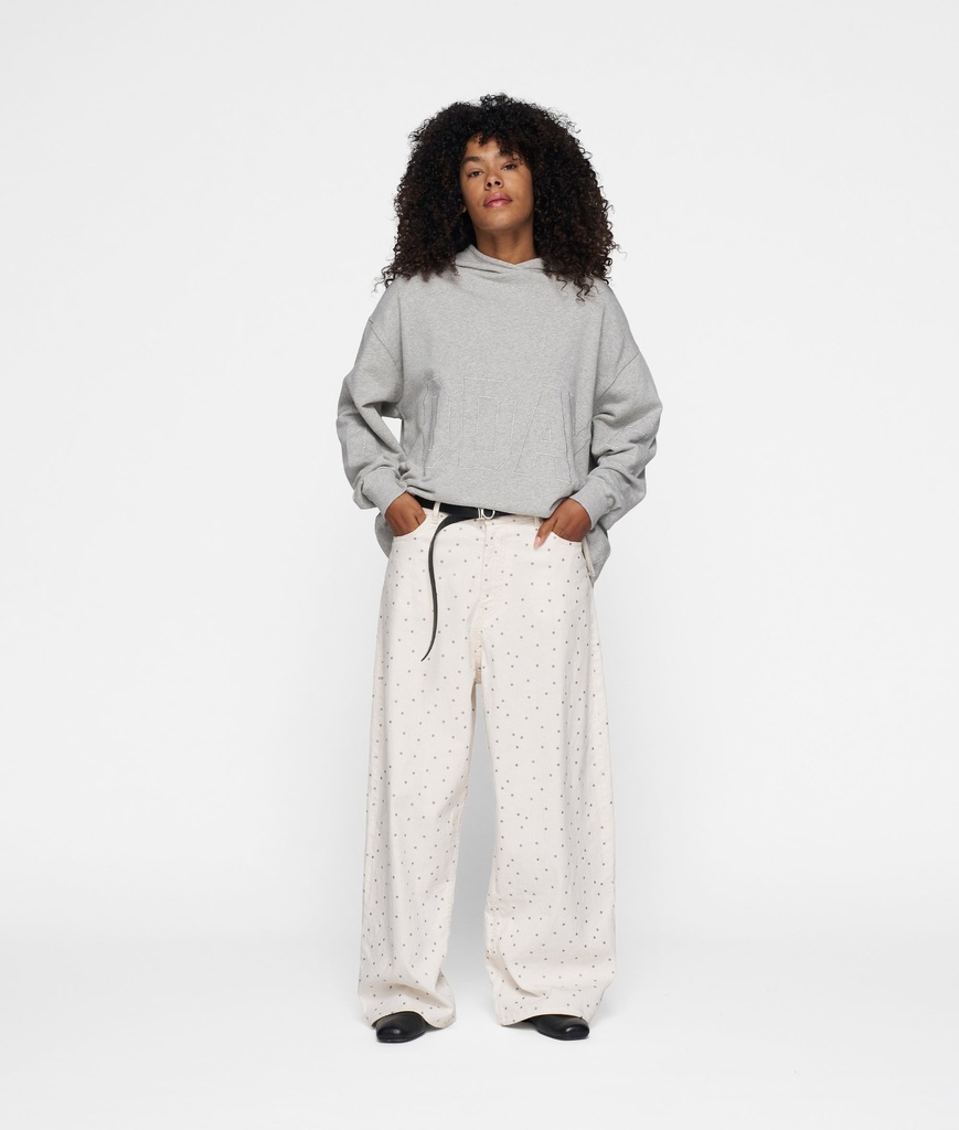 10 days white legs pants dots
