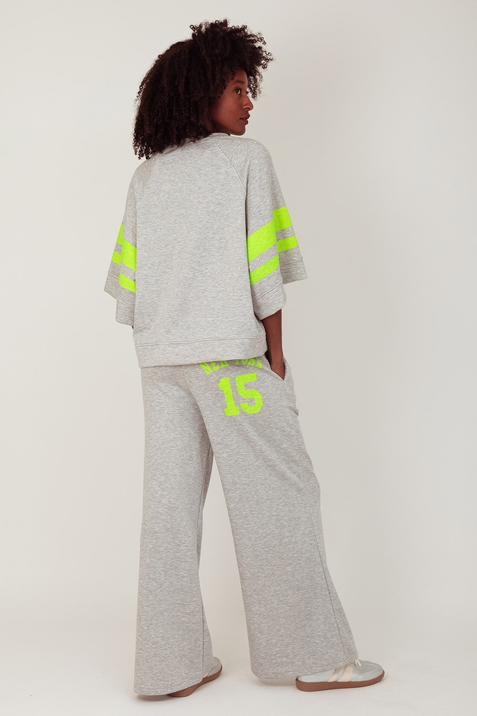 Turquoise jog NY fluo jaune