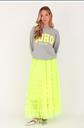 Turquoise Soho sweat grey/ fluo
