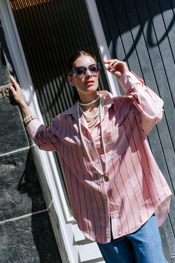 Les Blondinettes Diana chemisier pink