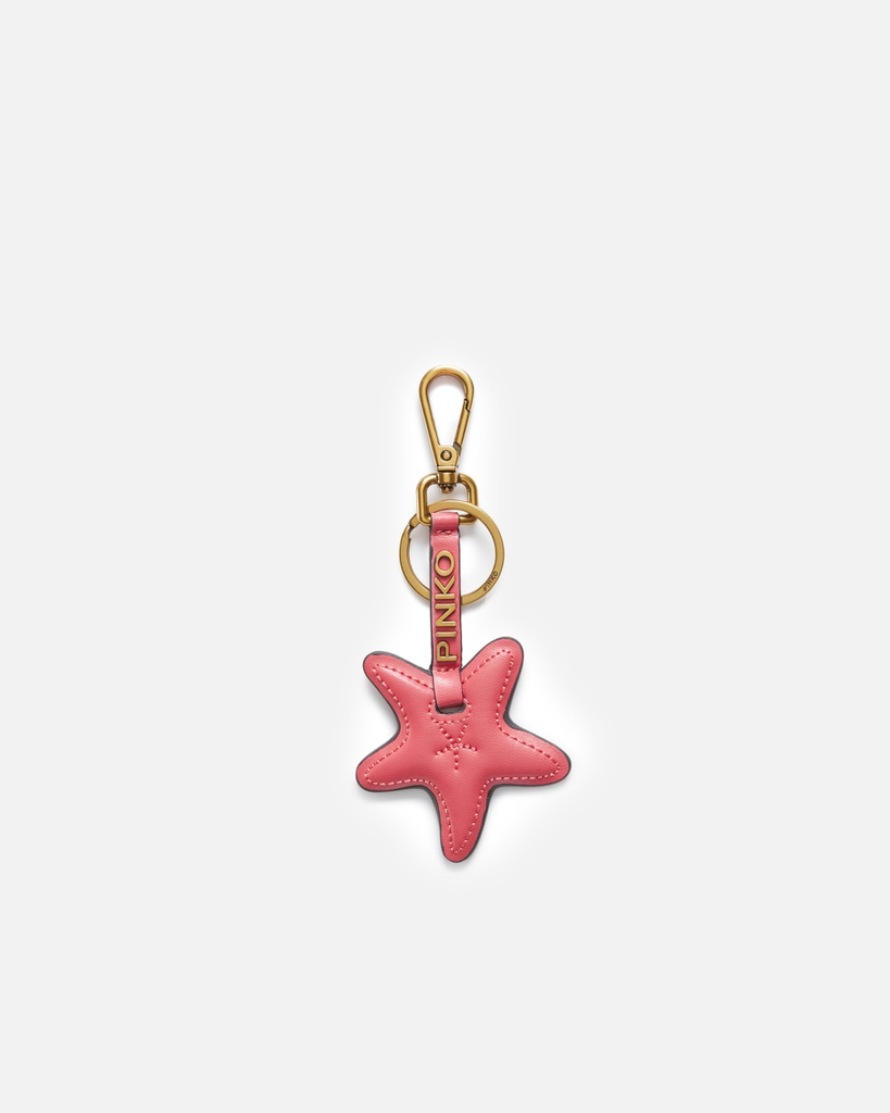 Pinko starfish keychain