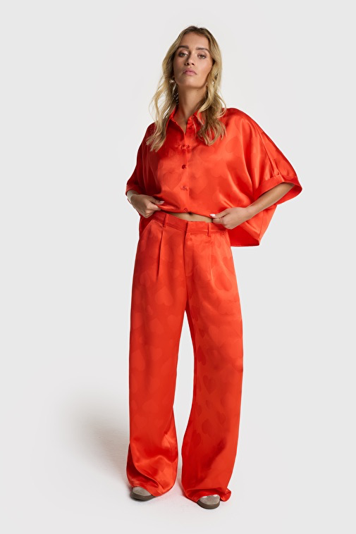 Alix The Label pantalon cœur rouge