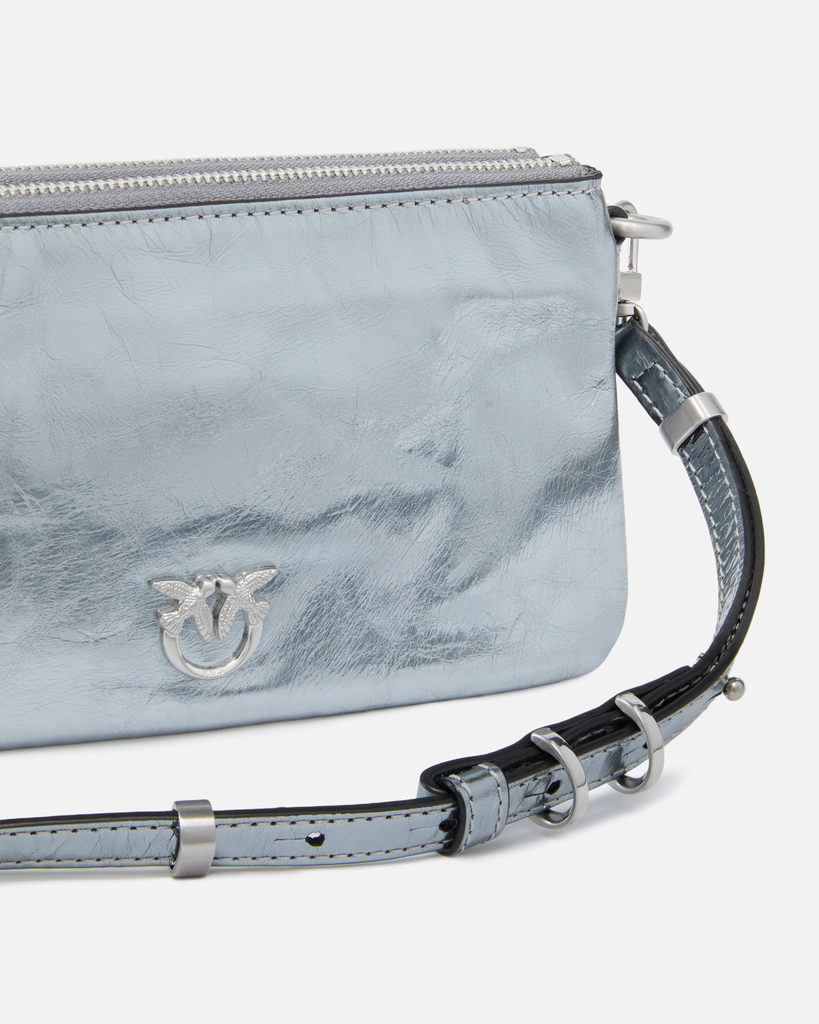 Pinko double mini métal argent 