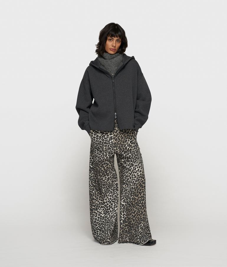10 Days wide leg jogger leopard