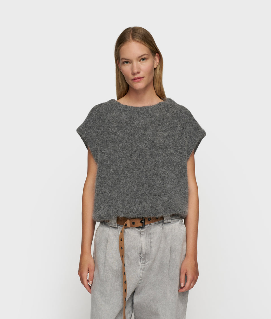 10 Days ballon hairy knit top antra melee