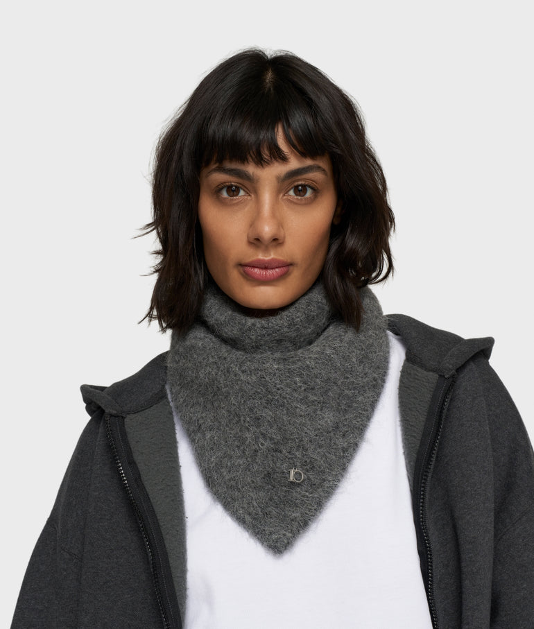 10 Days bandana hairy knit scarf antra melee