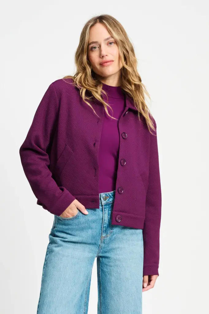 Pom Amsterdam vest Iris Plum