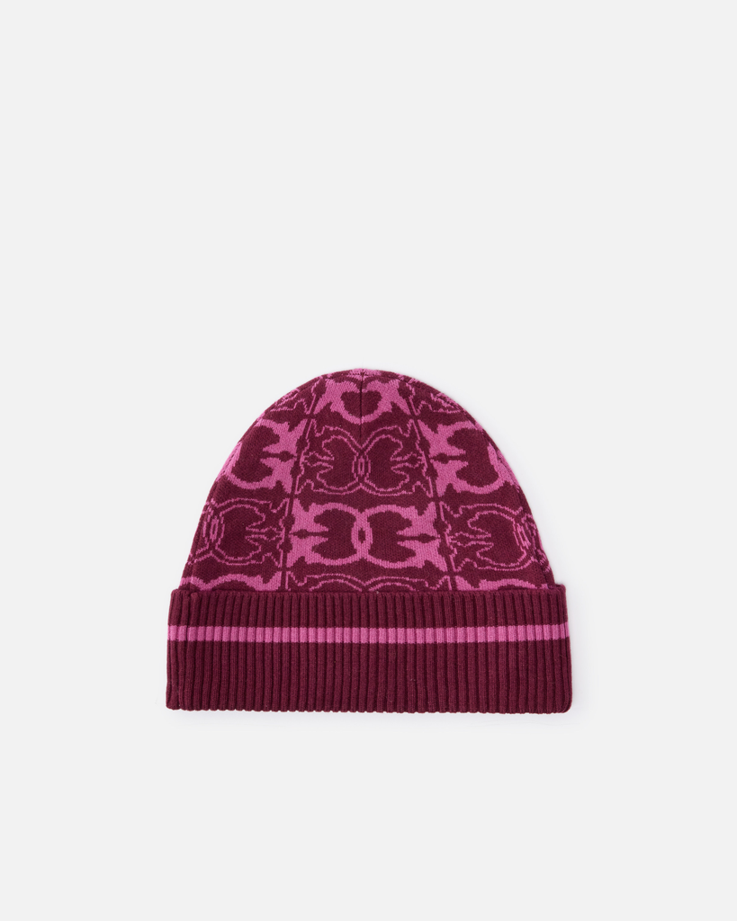 Pinko beanie logo burgundy