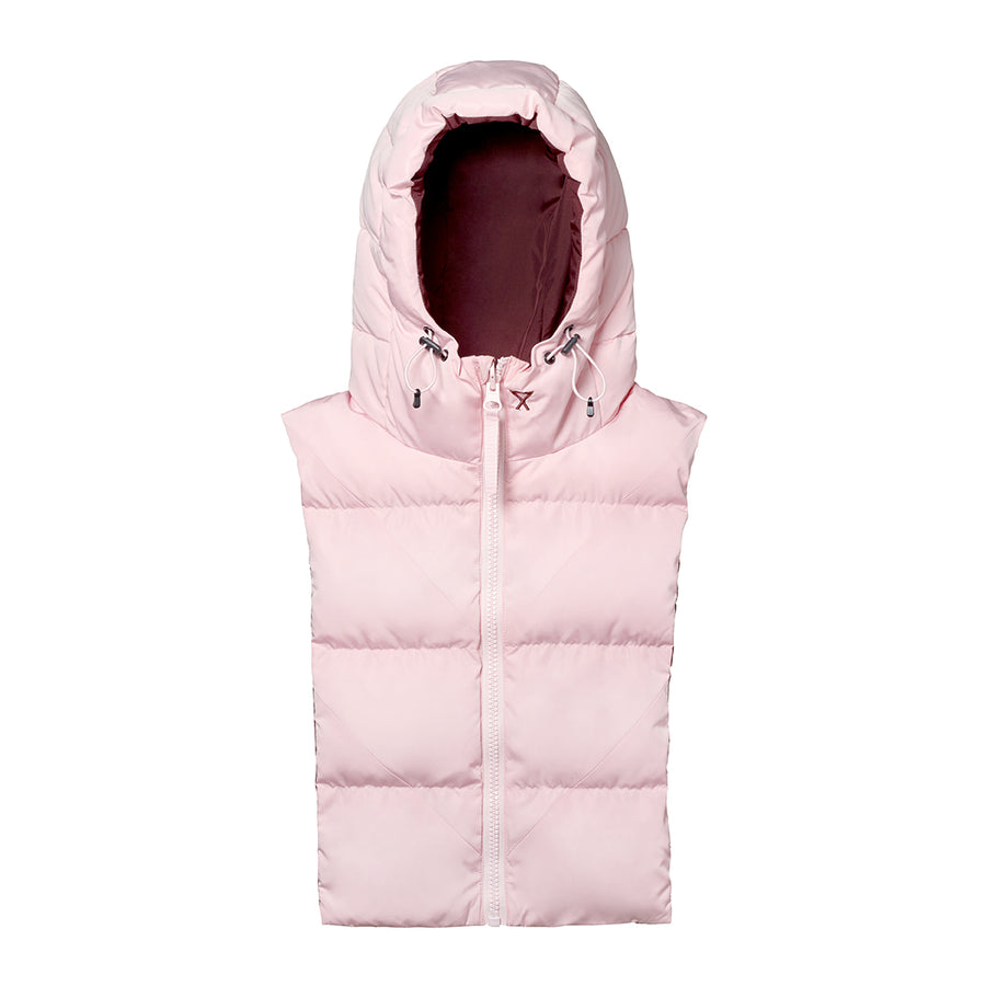 Fudoon capuche réversible rose/ bordeaux