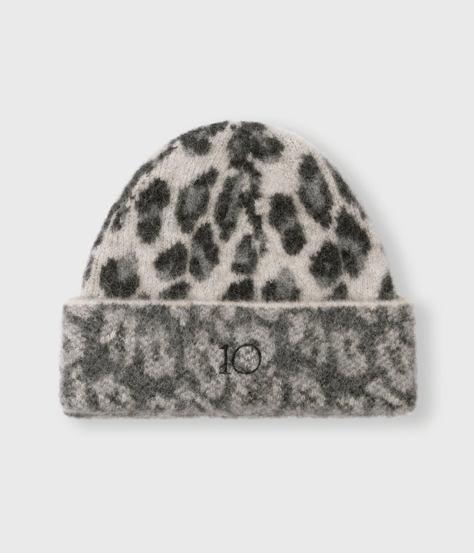 10 days Knit beanie leopard