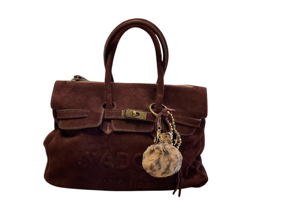 Mia Bag Big Suède amarone