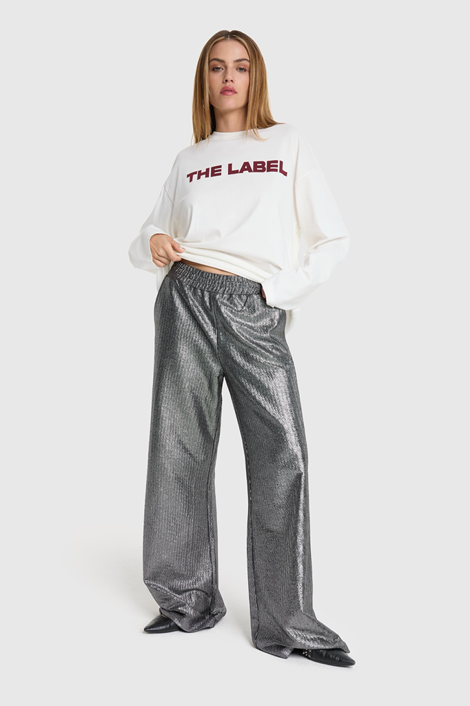 Alix pants woven argenté 