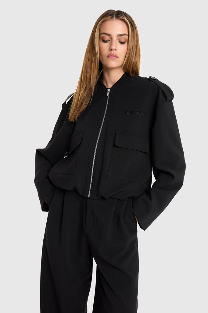 Alix Woven Balloon jacket