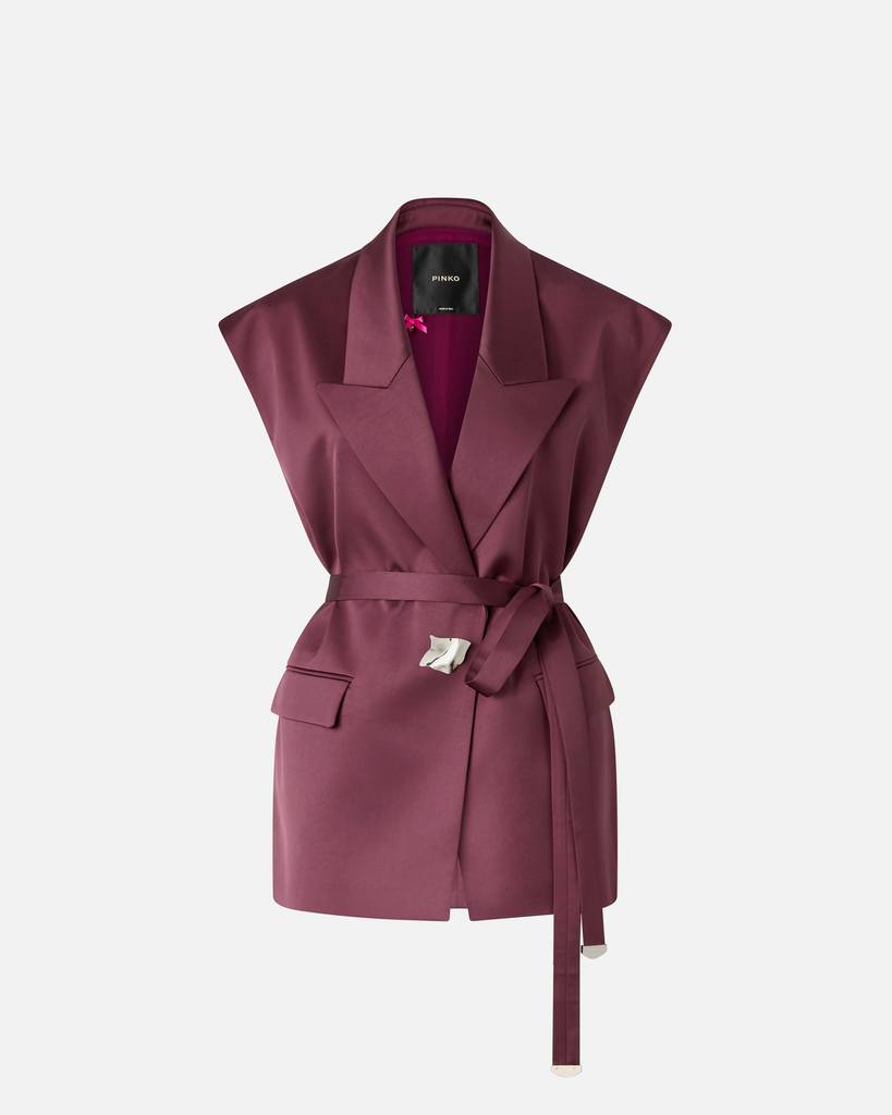 [106585-A1Y5] Pinko Melanzana giacca satin (38)