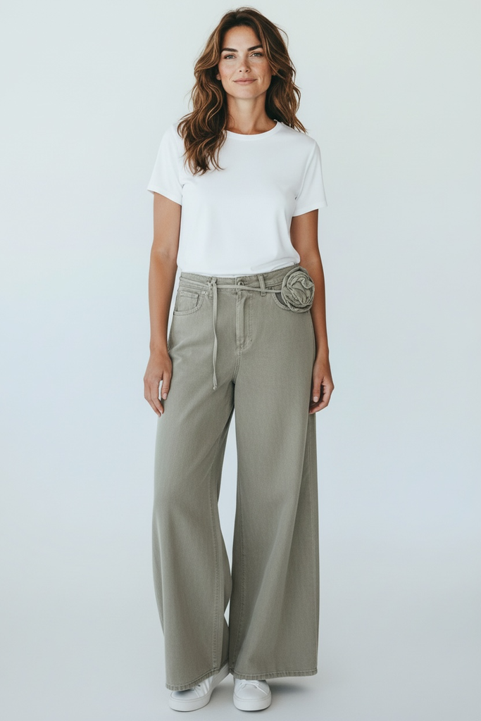 Dixie denim pants kaki