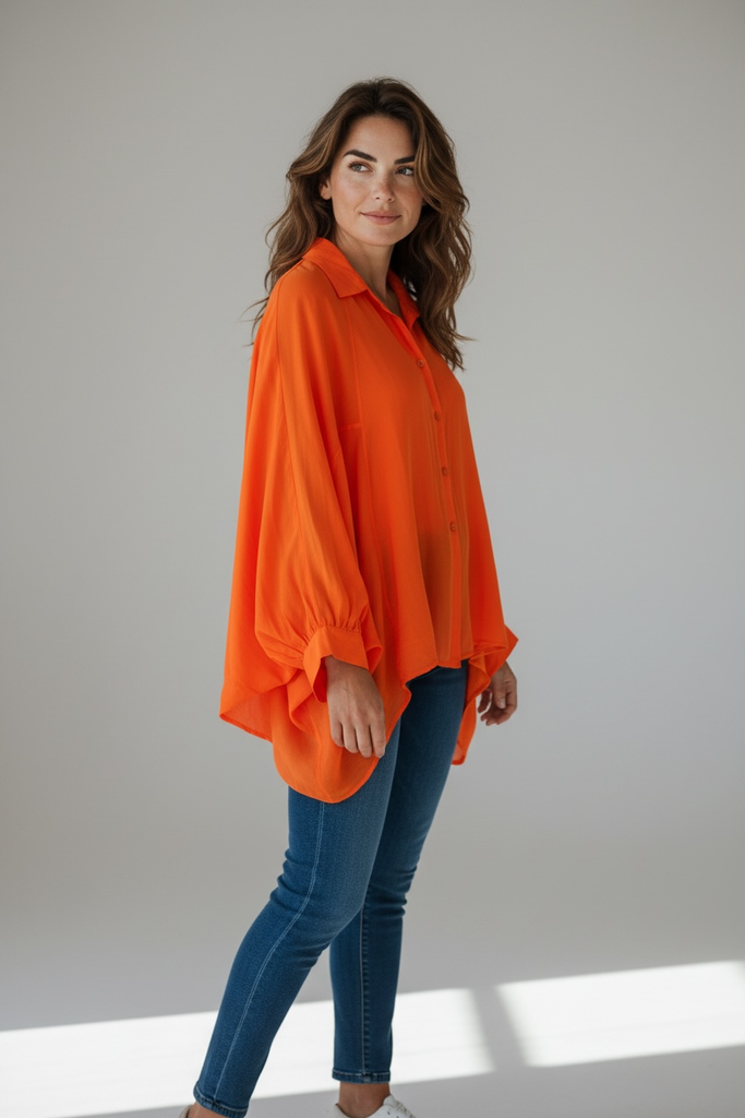 Dixie chemisier orange (S)