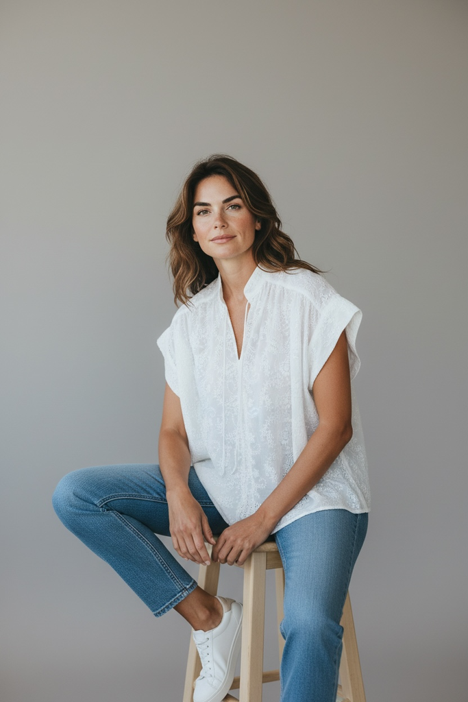 Rue Mazarine chemisier blanc Soon (S/M)