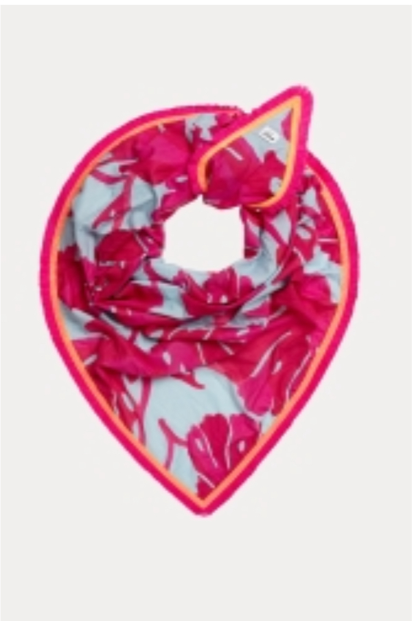 [SP9624] Pom Amsterdam foulard Urban Flora blue