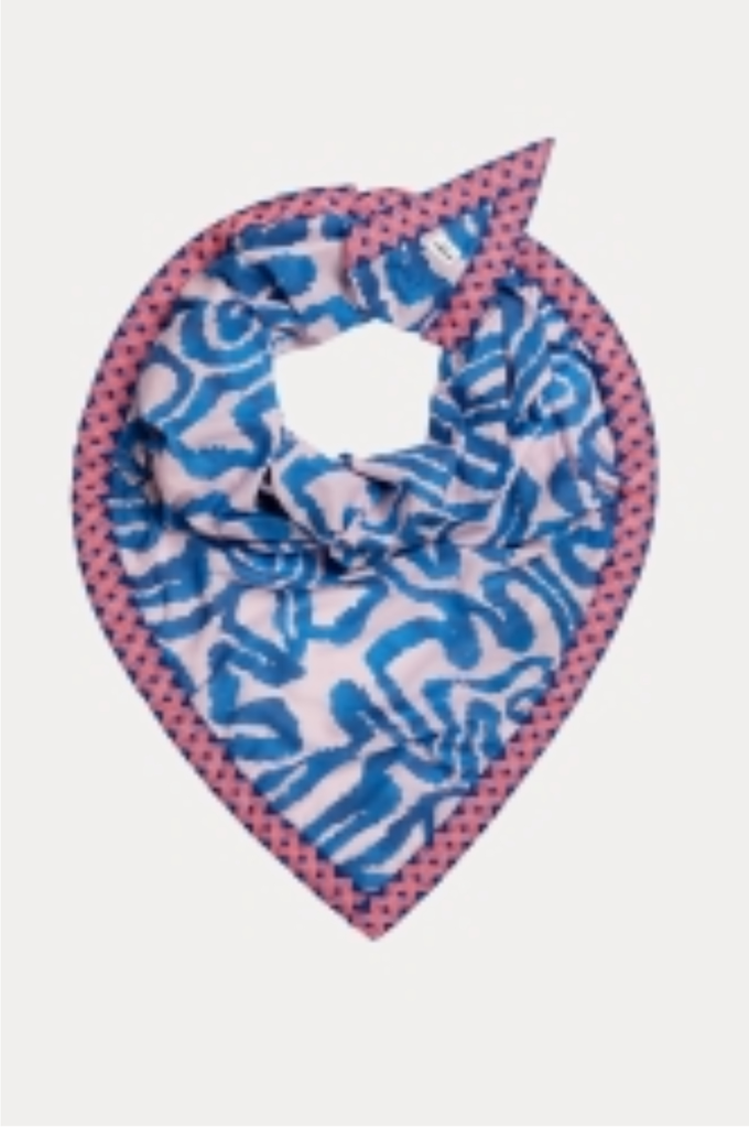 [SP9622] Pom Amsterdam foulard Hero waves pink