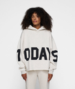 10 Days logo hoodie white melee