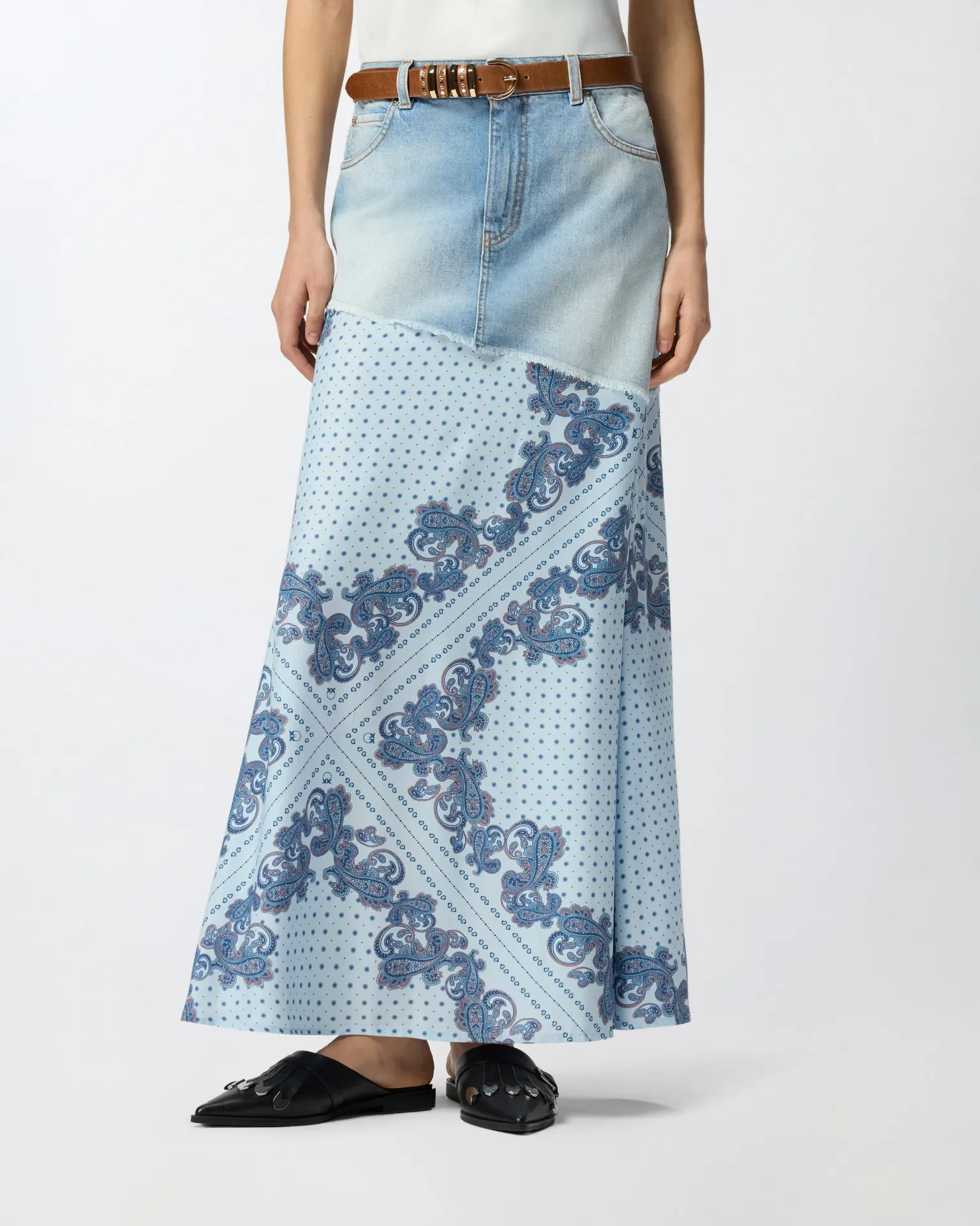 Pinko Fuga gonna denim