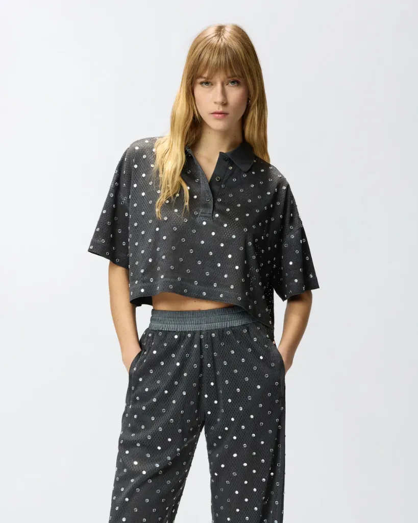 [8053177482973] Pinko polo Erve traforata (XS)