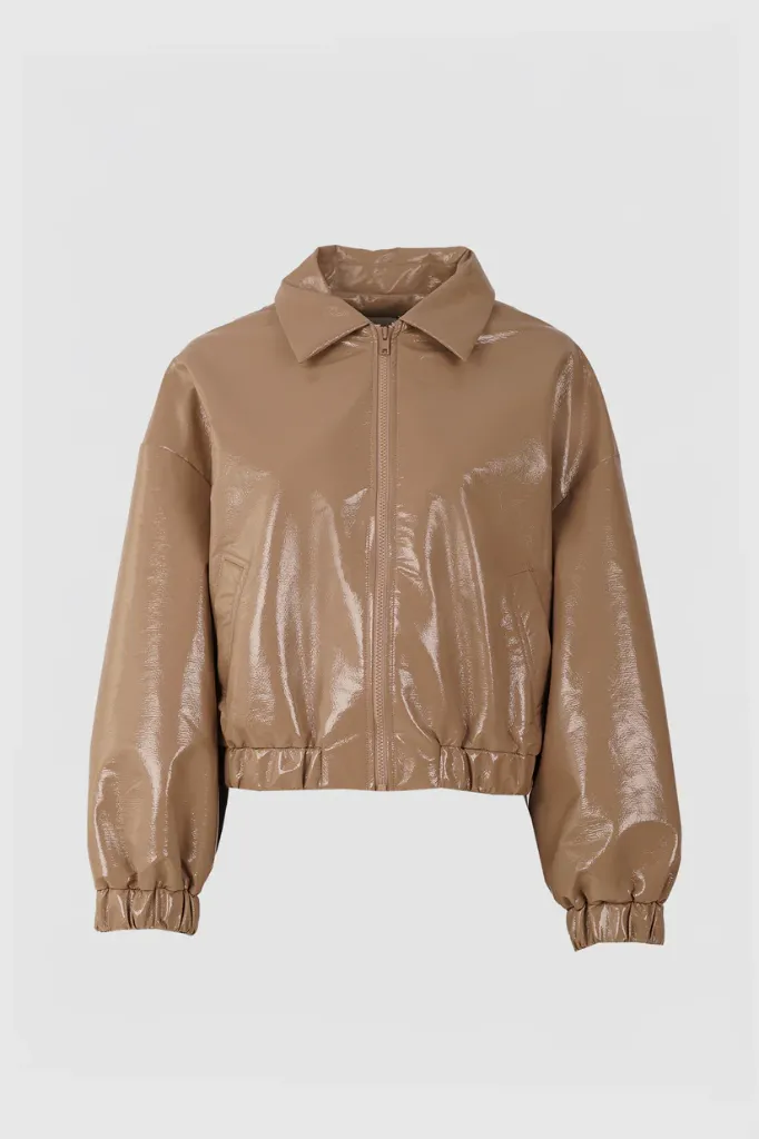 Mon frac Solar short coat beige