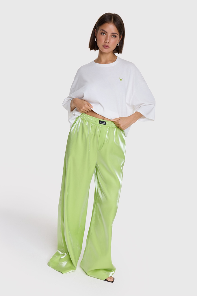 Alix The Label shine lime pants