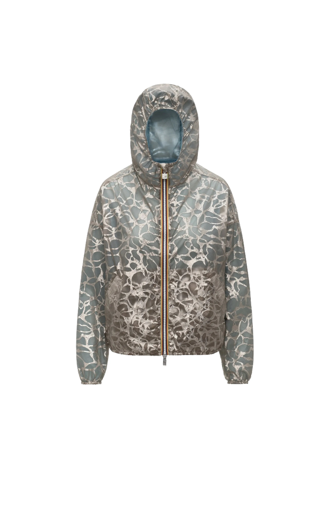 K-Way Laurette réversible beige bleue laminated