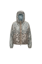 K-Way Laurette réversible beige bleue laminated