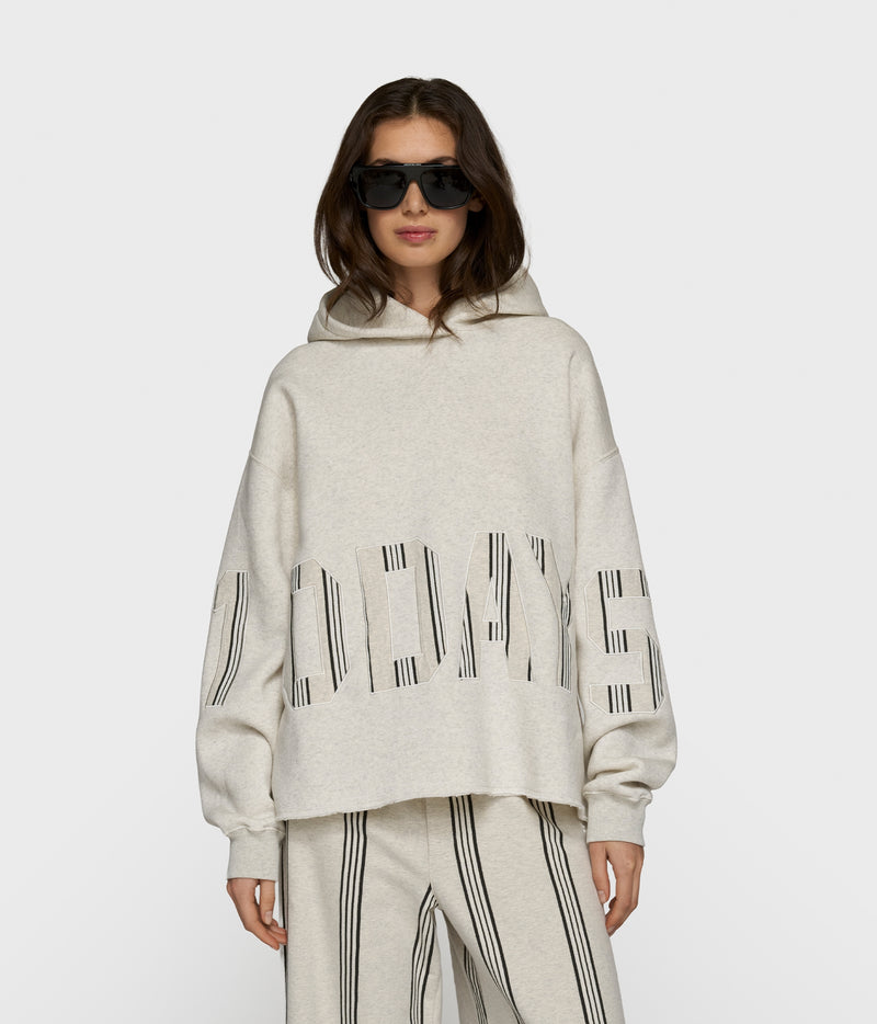 10 Days Hoodie White melee (XXS)