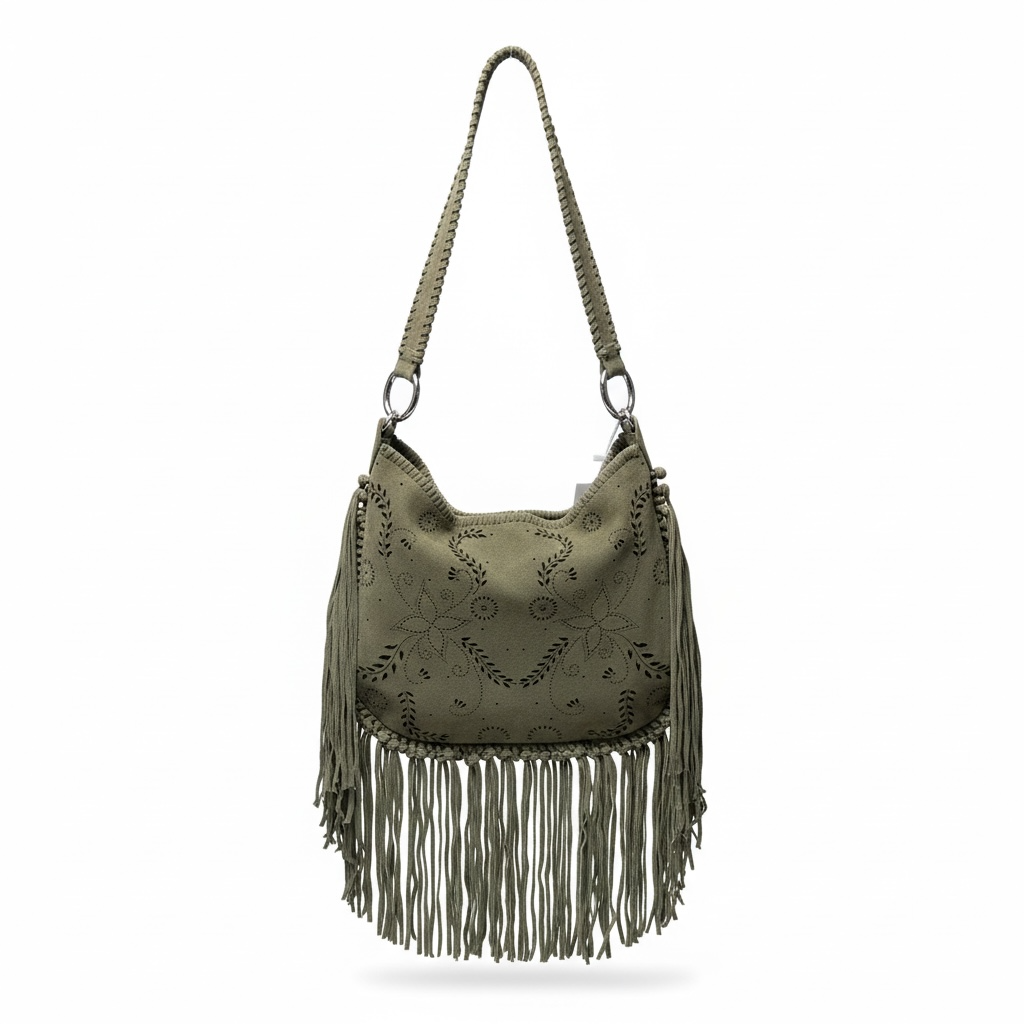 [Bag39 suede olive] Elena Iachi Bag suede olive