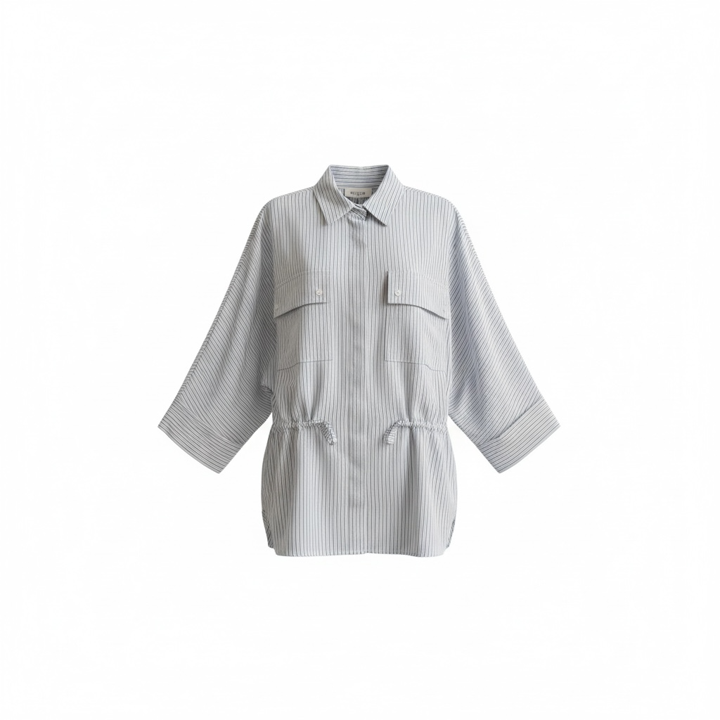 Vicolo camicia lunga blu (S)