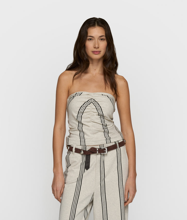 10 Days strapless top stripes (XS)