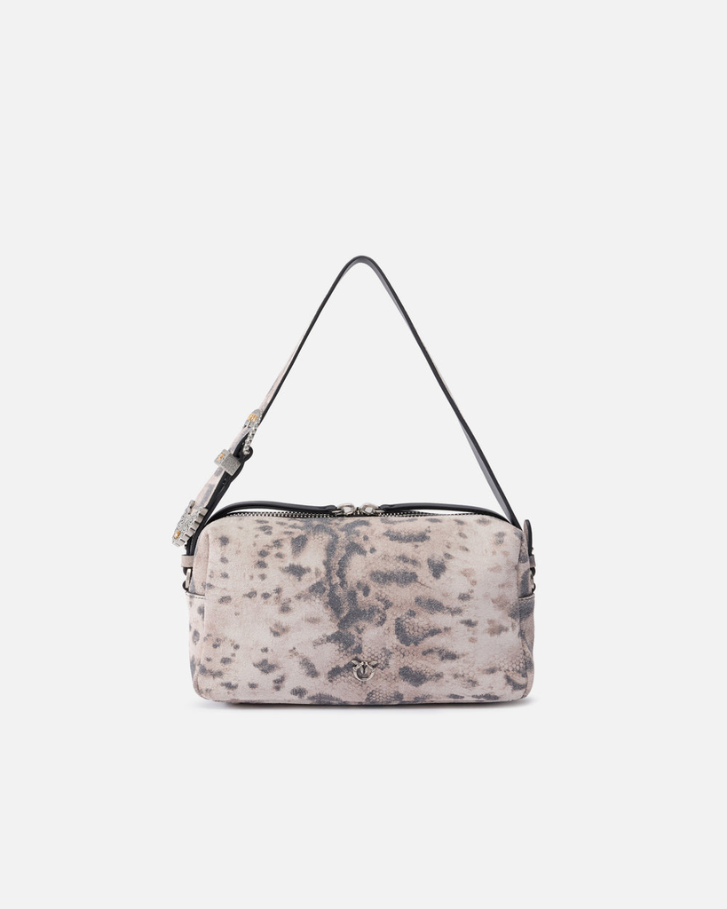 [106761-A39VH8RO] Pinko bauletto suede pitone
