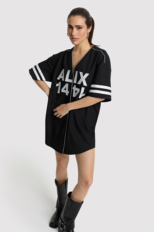 Alix The label baseball dress black