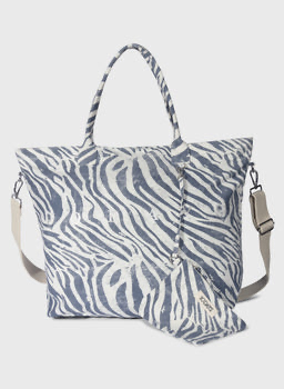 [20-950-6202] 10 Days Beach shopper zebra