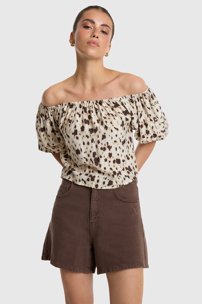 Alix The Label balloon top leo new co (XS)