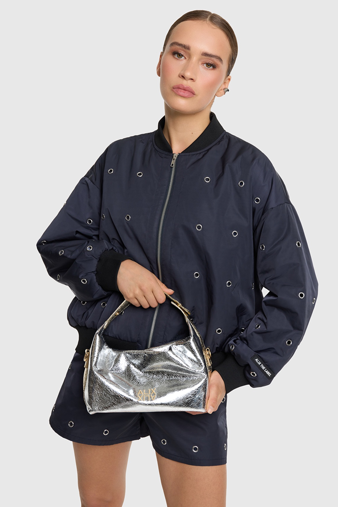 Alix The Label silver bag