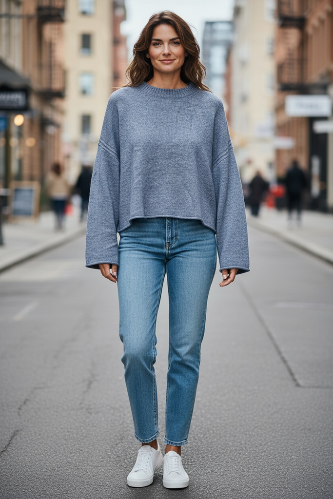 Minuit douze pull chill denim (S/M)