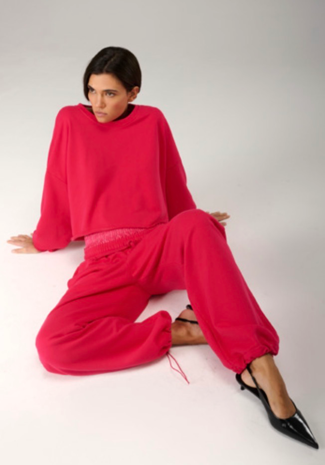 Liv Bergen Lugano sweat bright rose (XS)